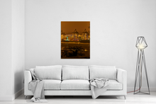 Lade das Bild in den Galerie-Viewer, Elbchausse, Blick auf die Containerabfertigung | Hamburg Foto "Elbchausse, Blick auf die Containerabfertigung" als Wandbild auf Leinwand kaufen