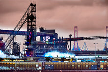 Lade das Bild in den Galerie-Viewer, Industrieanlage, in der Nähe der Rethebrücke | Hamburg Foto "Industrieanlage, in der Nähe der Rethebrücke" als Wandbild auf Leinwand kaufen
