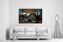 Lade das Bild in den Galerie-Viewer, Harley in der Kirche | Hamburg Foto "Harley in der Kirche" als Wandbild auf Leinwand kaufen