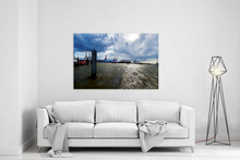 Lade das Bild in den Galerie-Viewer, Elbe, der starke Strom | Hamburg Foto "Elbe, der starke Strom" als Wandbild auf Leinwand kaufen